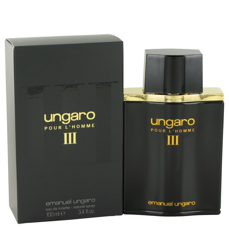 UNGARO III by Ungaro Eau De Toilette Spray (New Packaging) 3.4 oz Men