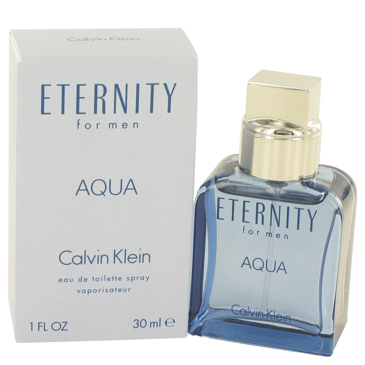 Eternity Aqua by Calvin Klein Eau De Toilette Spray 1 oz Men