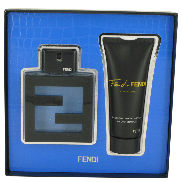 Fan Di Fendi Acqua by Fendi Gift Set -- 3.3 oz Eau De Toilette Spray + 3.3 oz All Over Shampoo Men