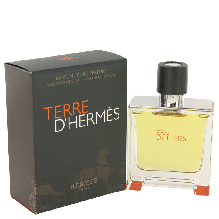 Terre D'Hermes by Hermes Pure Pefume Spray 2.5 oz Men