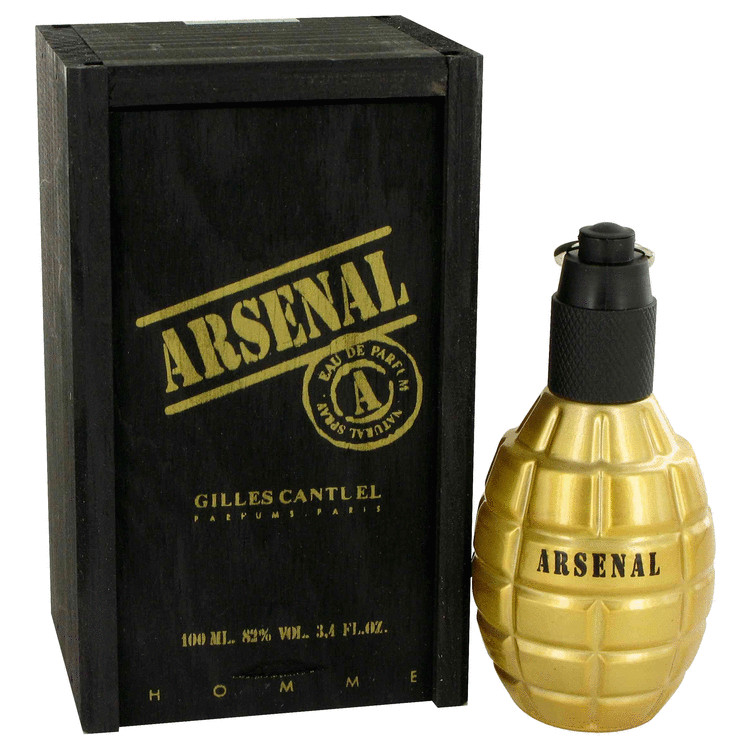 Arsenal Gold by Gilles Cantuel Eau De Parfum Spray 3.4 oz Men