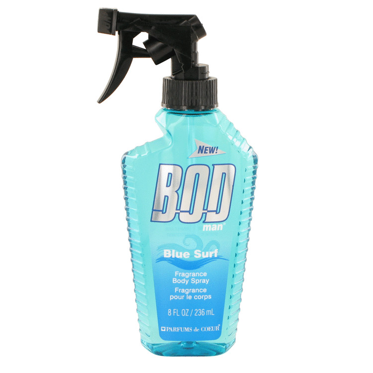 Bod Man Blue Surf by Parfums De Coeur Body Spray 8 oz Men
