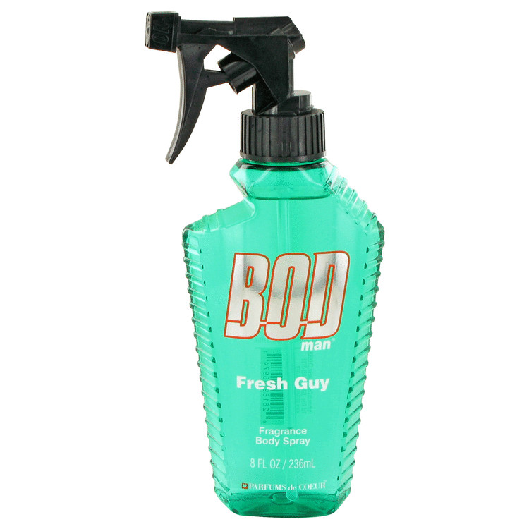 Bod Man Fresh Guy by Parfums De Coeur Fragrance Body Spray 8 oz Men