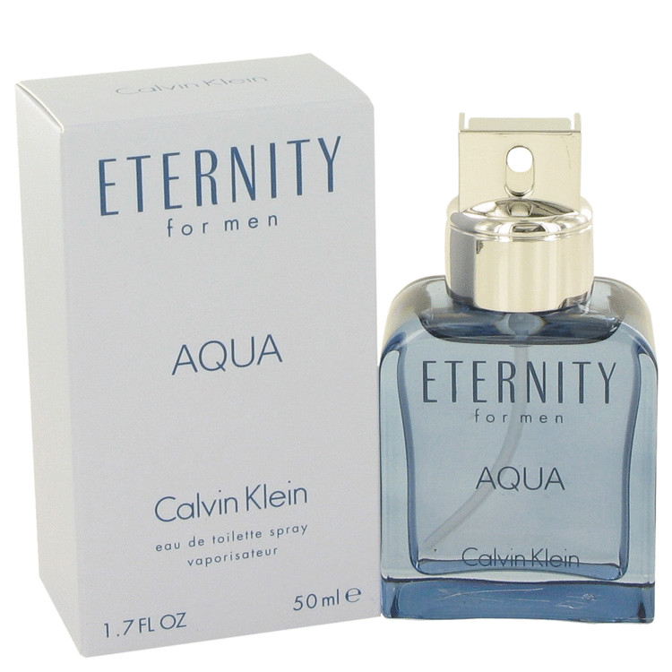 Eternity Aqua by Calvin Klein Eau De Toilette Spray 1.7 oz Men