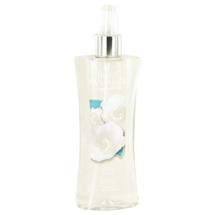 Body Fantasies Signature Fresh White Musk by Parfums De Coeur Body Spray 8 oz Women
