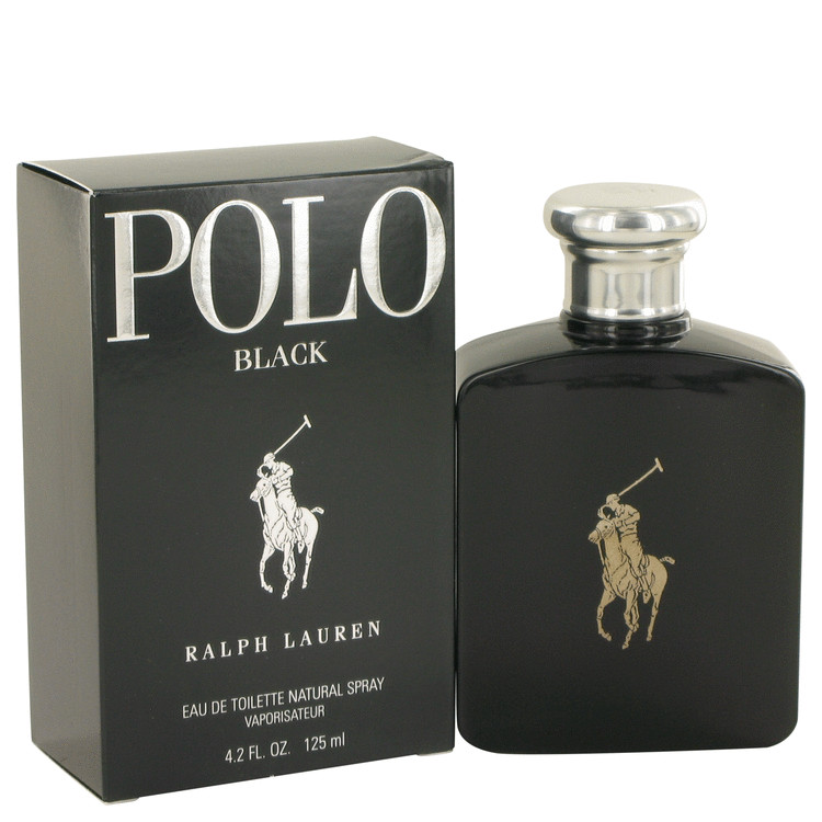 Polo Black by Ralph Lauren Eau De Toilette Spray 4.2 oz Men