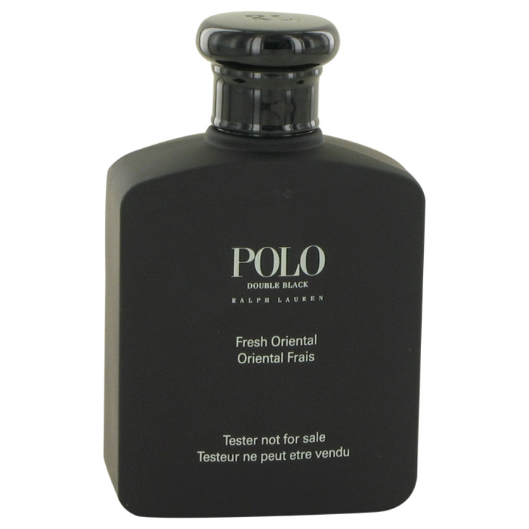 Polo Double Black by Ralph Lauren Eau De Toilette Spray (Tester) 4.2 oz Men