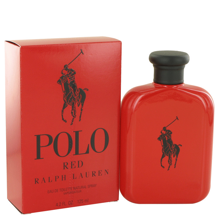 Polo Red by Ralph Lauren Eau De Toilette Spray 4.2 oz Men