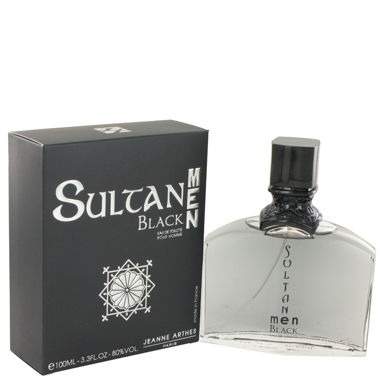 Sultan Black by Jeanne Arthes Eau De Toilette Spray 3.3 oz Men