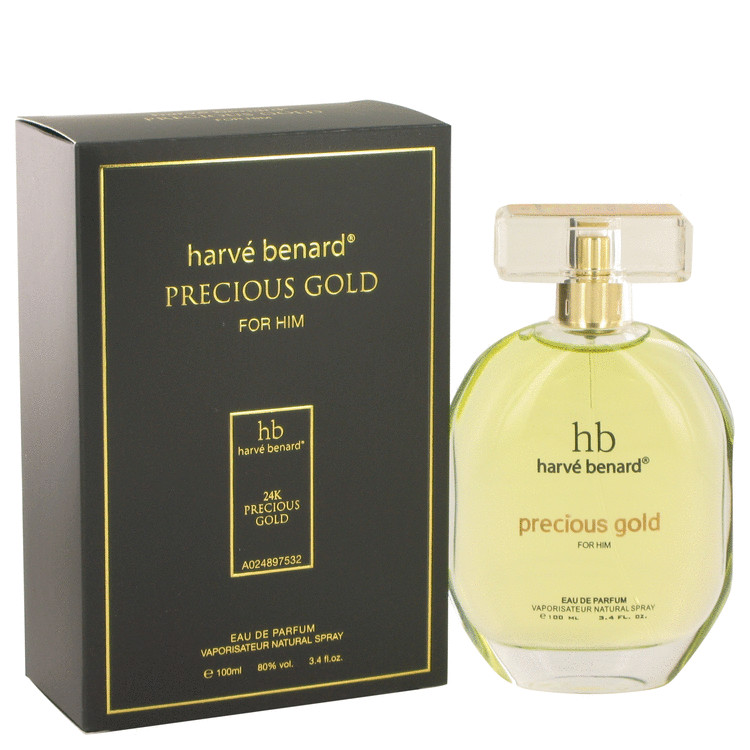 Precious Gold by Harve Benard Eau De Parfum Spray 3.4 oz Men