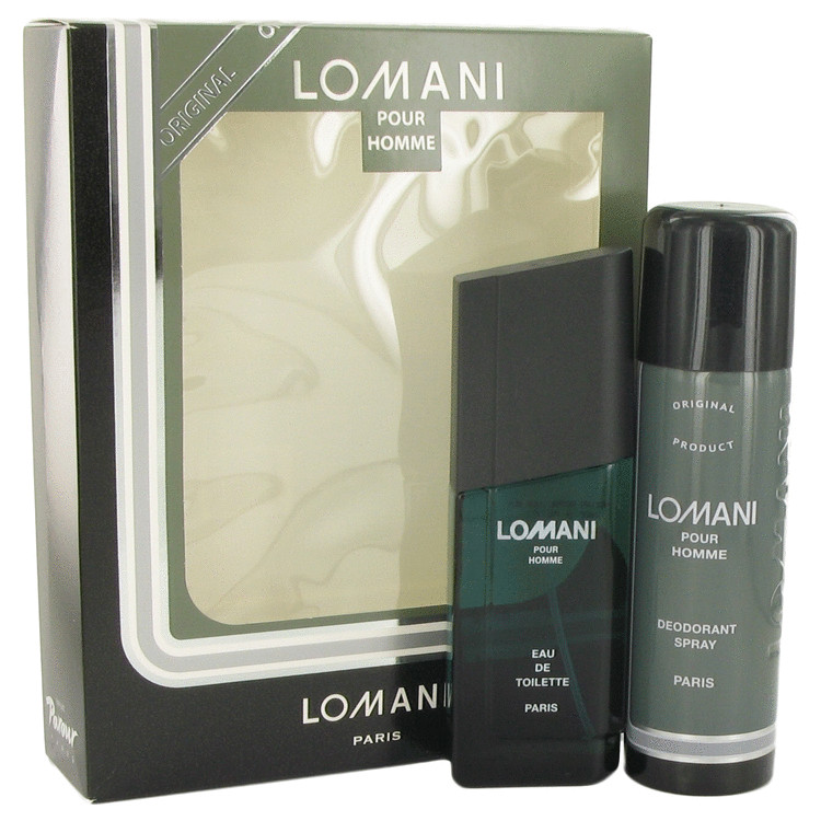 LOMANI by Lomani Gift Set -- 3.4 oz Eau De Toilette Spray + 6.7 oz Deodorant Spray Men