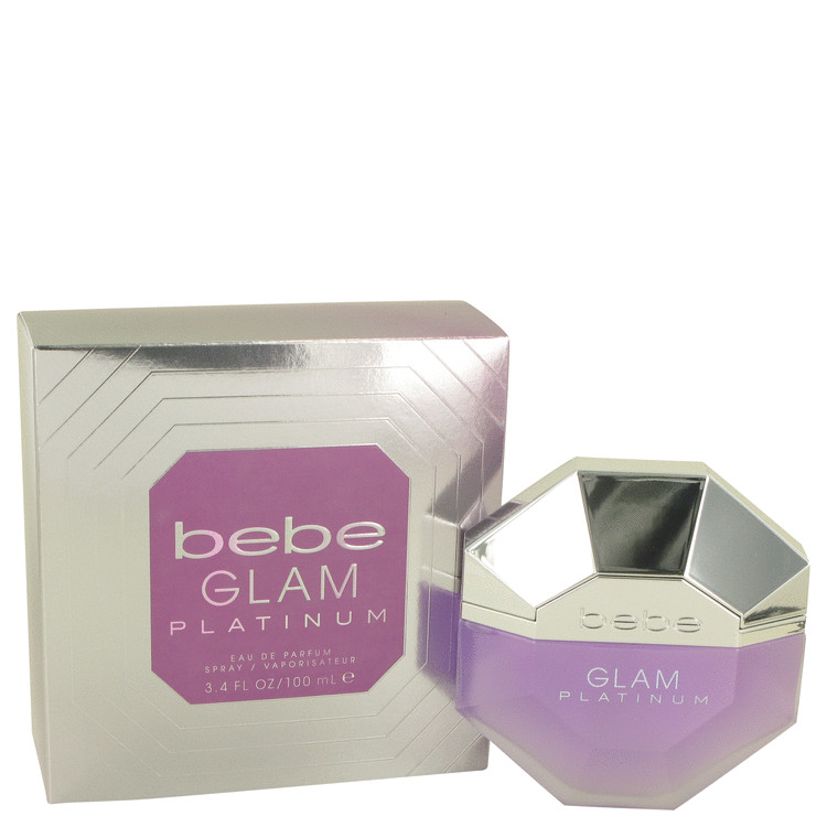 Bebe Glam Platinum by Bebe Eau De Parfum Spray 3.4 oz Women