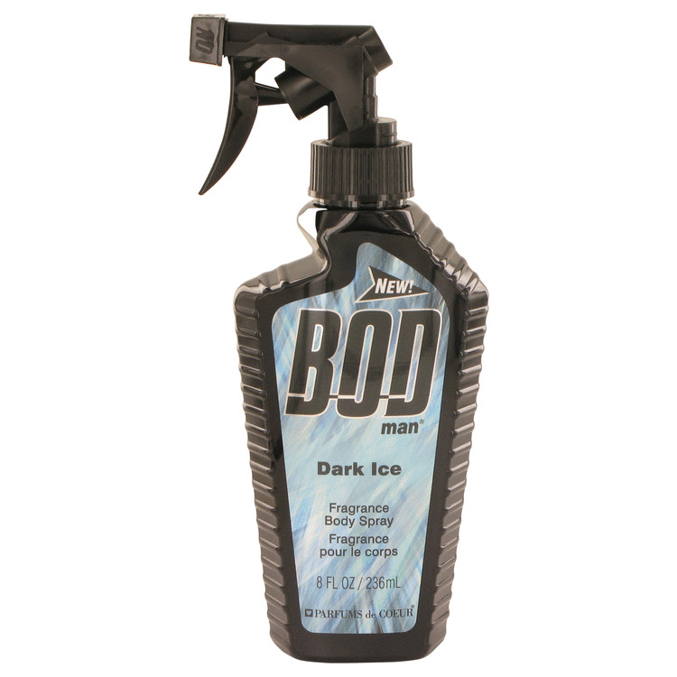 Bod Man Dark Ice by Parfums De Coeur Body Spray 8 oz Men