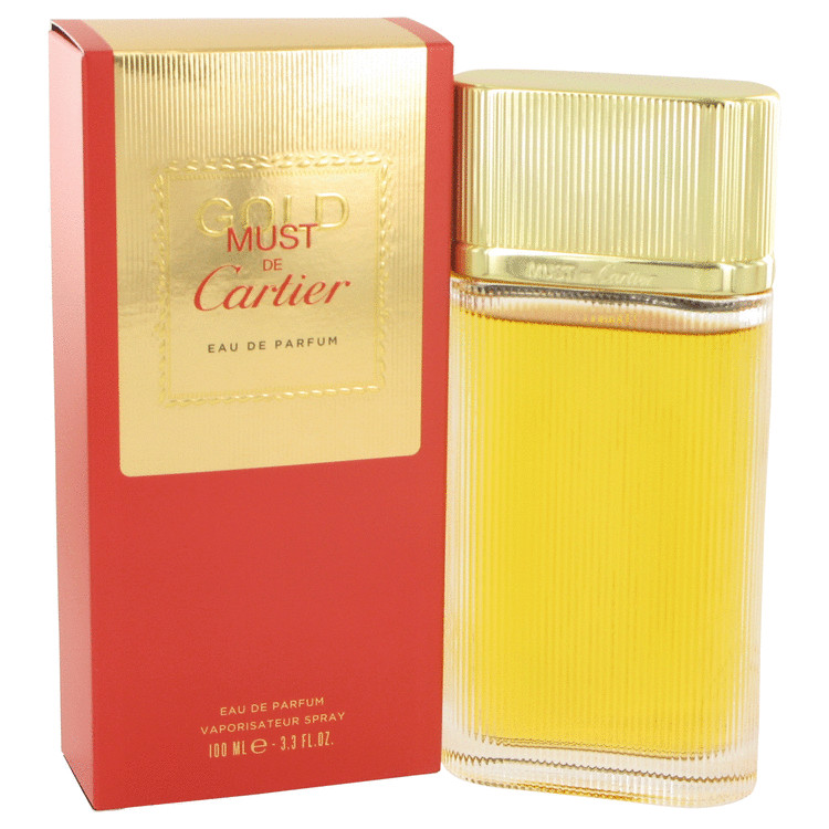 Must De Cartier Gold by Cartier Eau De Parfum Spray 3.3 oz Women