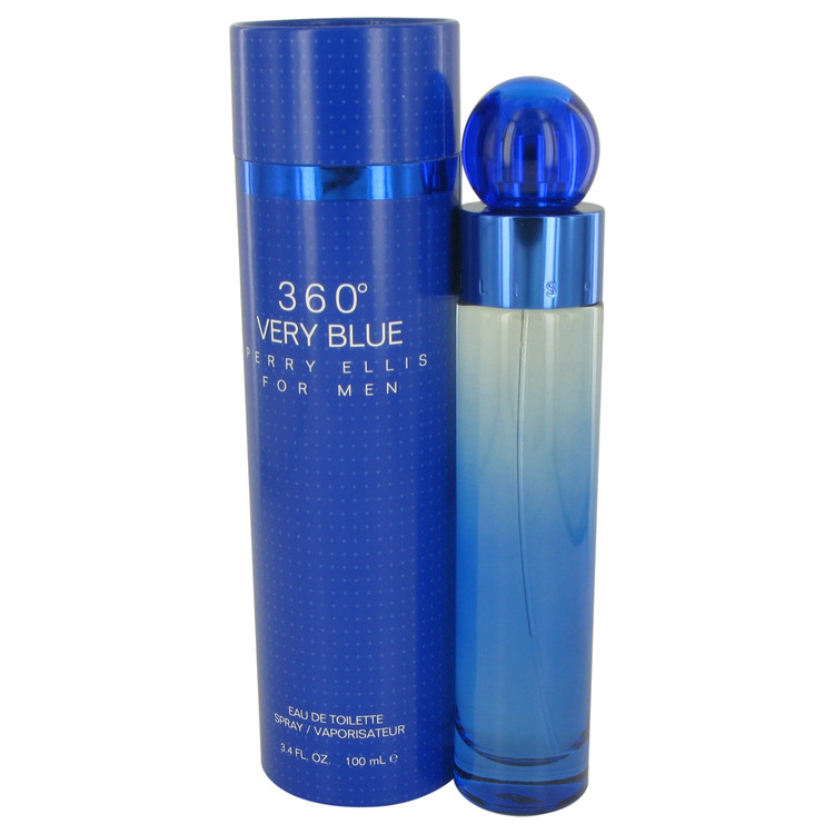 Perry Ellis 360 Very Blue by Perry Ellis Eau De Toilette Spray 3.4 oz Men