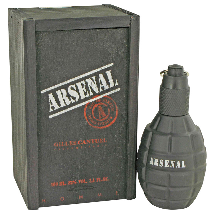 Arsenal Black by Gilles Cantuel Eau De Parfum Spray 3.4 oz Men