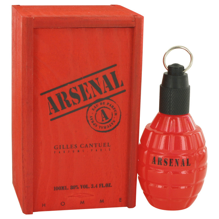 ARSENAL RED by Gilles Cantuel Eau De Parfum Spray (New) 3.4 oz Men