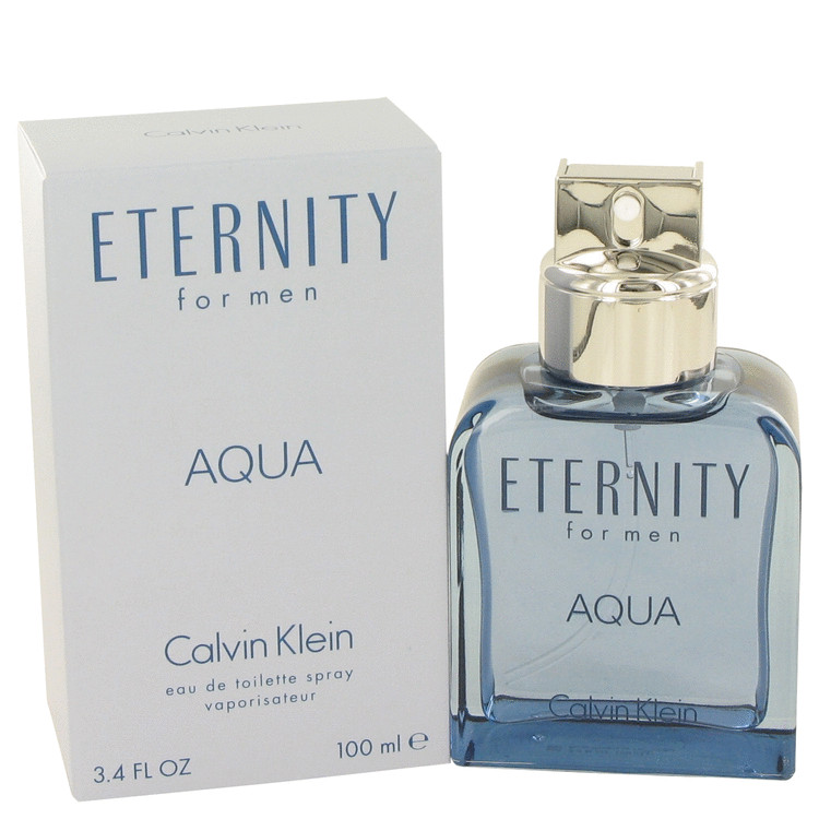 Eternity Aqua by Calvin Klein Eau De Toilette Spray 3.4 oz Men