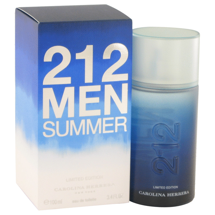 212 Summer by Carolina Herrera Eau De Toilette Spray (Limited Edition) 3.4 oz Men