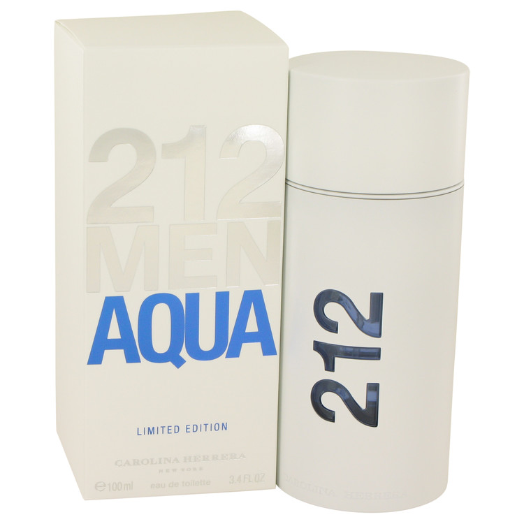 212 Aqua by Carolina Herrera Eau De Toilette Spray 3.4 oz Men