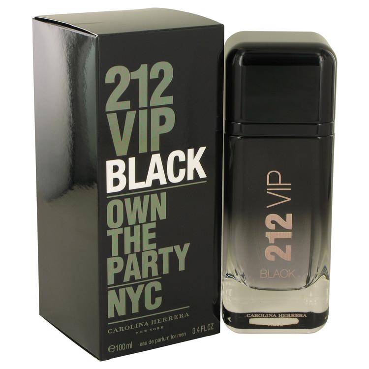 212 VIP Black by Carolina Herrera Eau De Parfum Spray 3.4 oz Men
