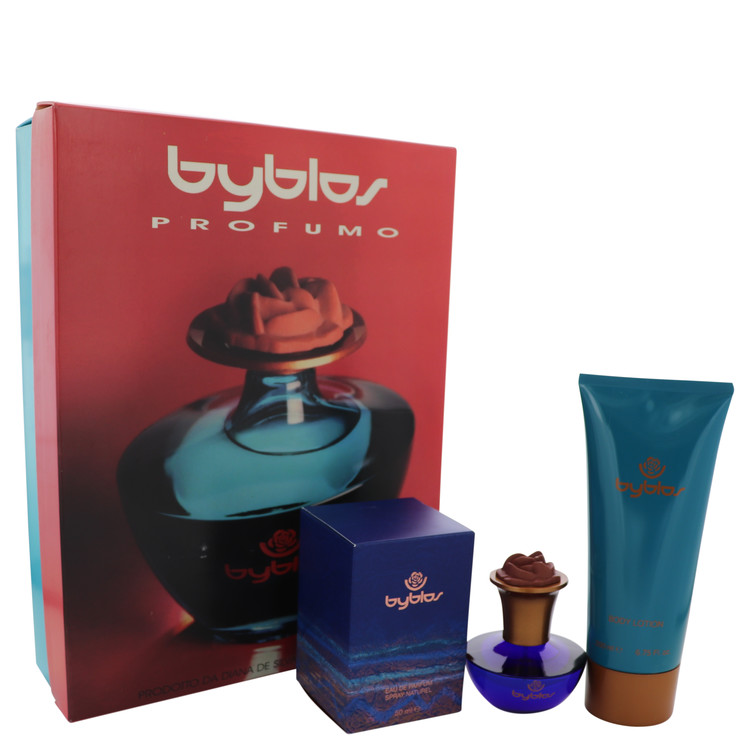 BYBLOS by Byblos Gift Set -- 1.68 oz Eau De Parfum Spray + 6.75 Body Lotion Women