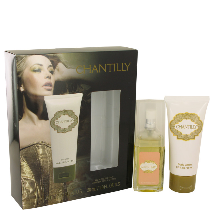 CHANTILLY by Dana Gift Set -- 1 oz Eau De Cologne Spray + 2 oz Body Lotion Women