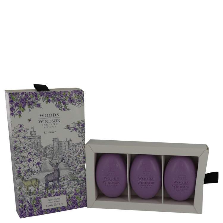 Lavender by Woods of Windsor Fine English Soap 3 x 60 g Women