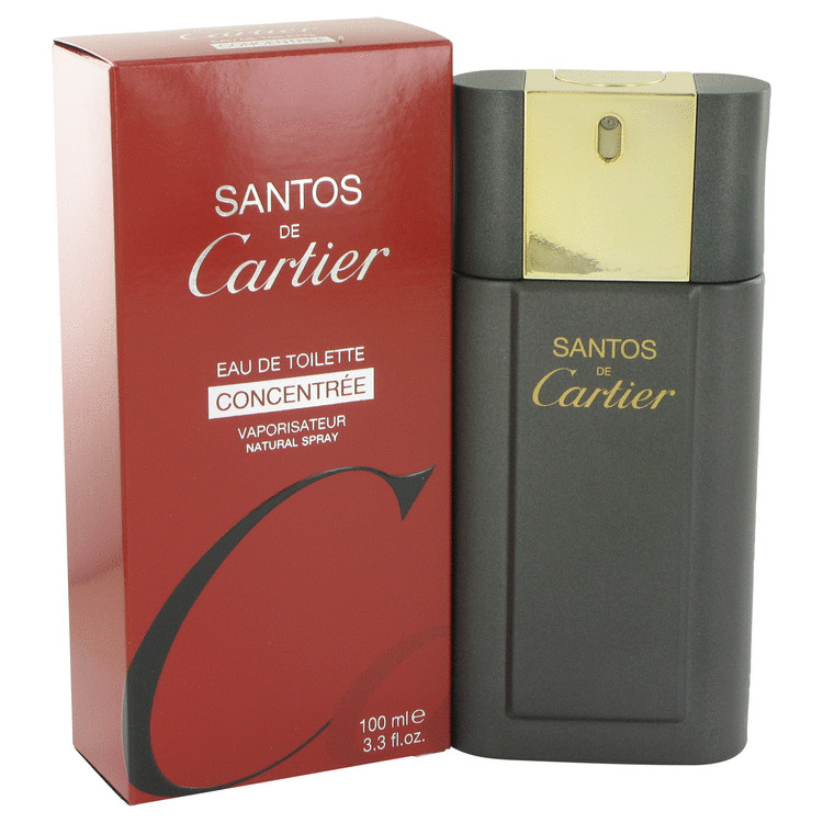 SANTOS DE CARTIER by Cartier Eau De Toilette Concentree Spray 3.4 oz Men