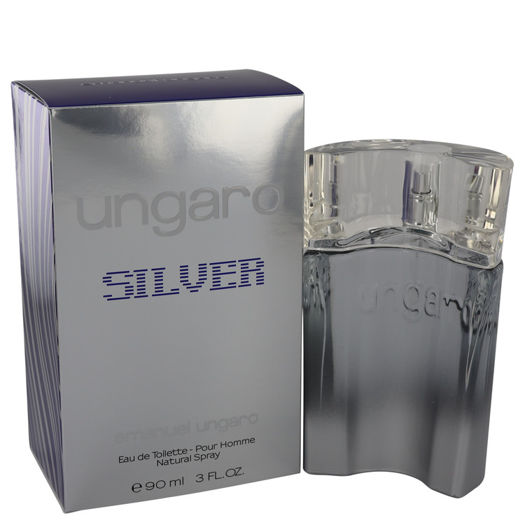 Ungaro Silver by Emanuel Ungaro Eau De Toilette Spray 3 oz Men