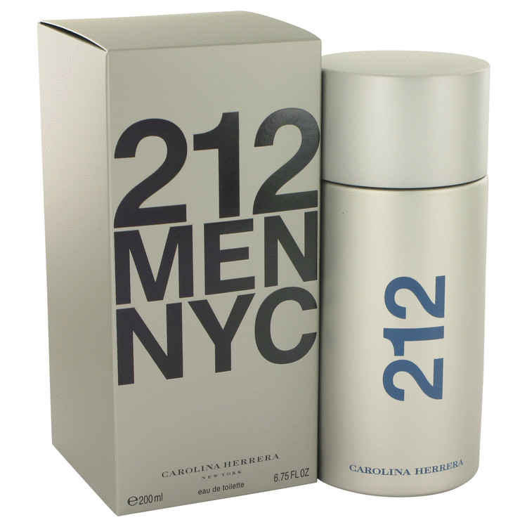 212 by Carolina Herrera Eau De Toilette Spray 6.8 oz Men