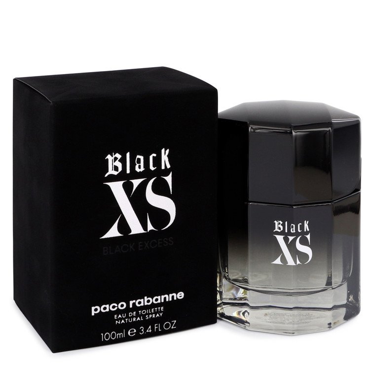 Black XS by Paco Rabanne Eau De Toilette Spray (2018 New Packaging) 3.4 oz Men