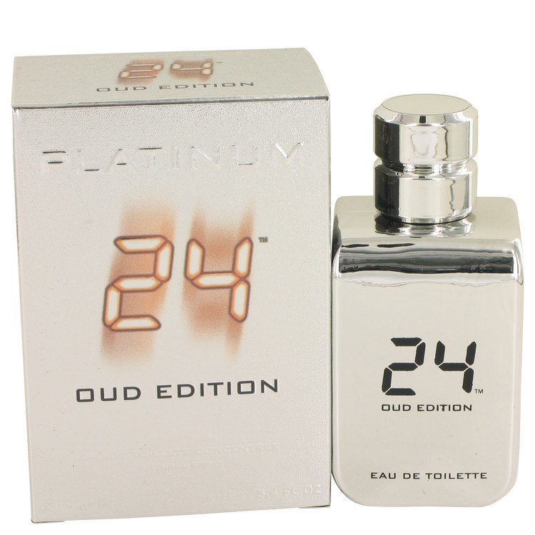 24 Platinum Oud Edition by ScentStory Eau De Toilette Concentree Spray (Unisex) 3.4 oz Men