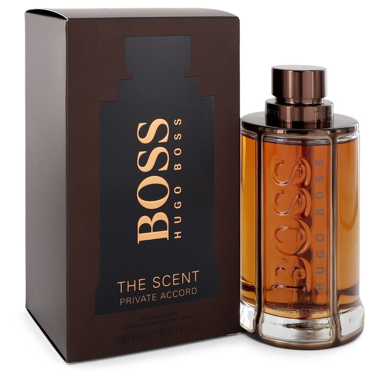Boss The Scent Private Accord by Hugo Boss Eau De Toilette Spray 6.7 oz Men