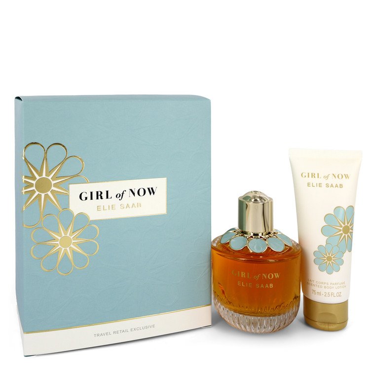 Girl of Now by Elie Saab Gift Set -- 3 oz Eau De Parfum Spray + 2.5 oz Body Lotion Women