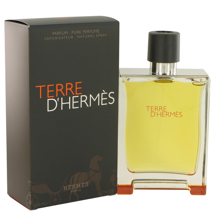 Terre D'Hermes by Hermes Pure Perfume Spray 6.7 oz Men