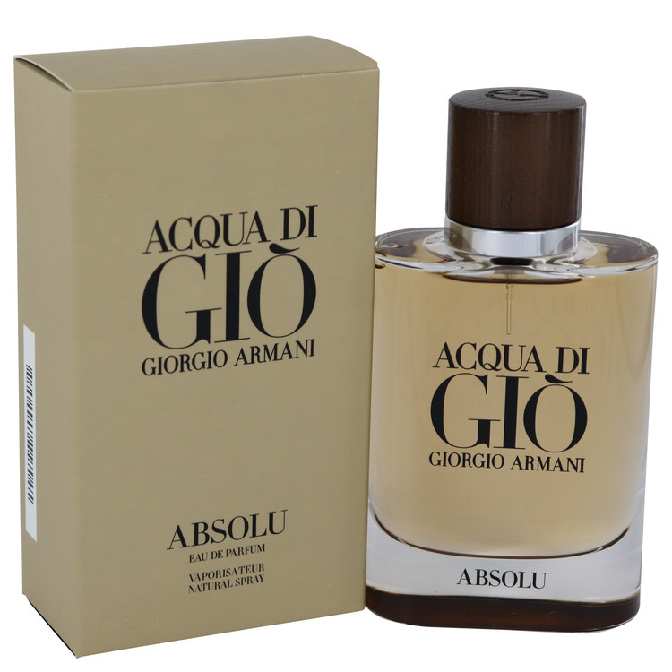 Acqua Di Gio Absolu by Giorgio Armani Eau De Parfum Spray 2.5 oz Men