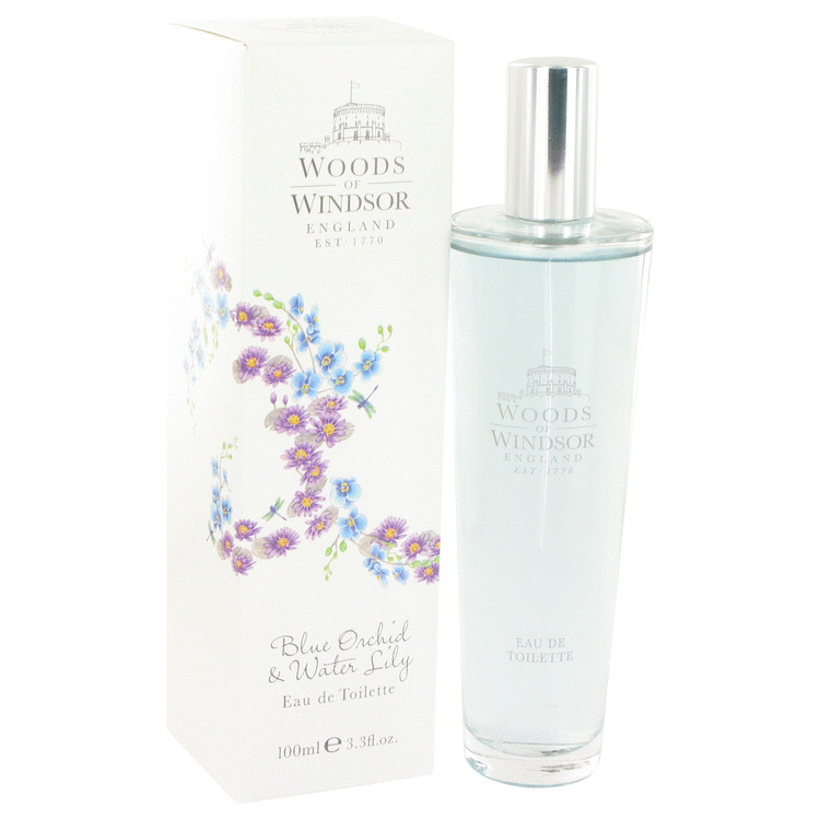 Blue Orchid & Water Lily by Woods of Windsor Eau De Toilette Spray 3.3 oz Women
