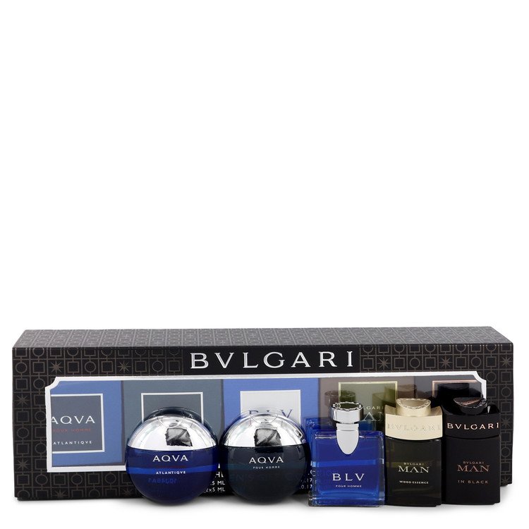 Bvlgari Man In Black by Bvlgari Gift Set -- Travel Size Gift Set Includes Bvlgari Aqua Atlantique