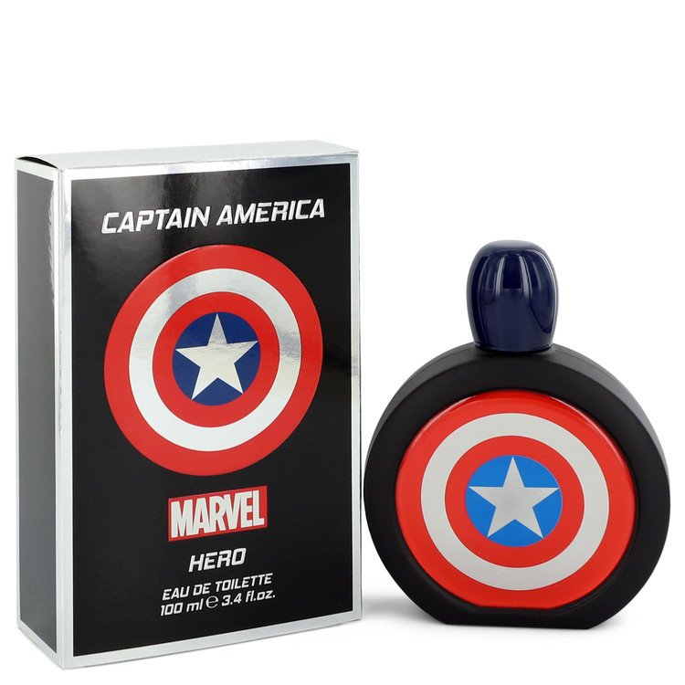 Captain America Hero by Marvel Eau De Toilette Spray 3.4 oz Men