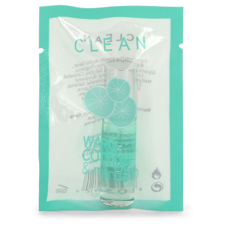 Clean Warm Cotton & Mandarine by Clean Mini Eau Fraichie .17 oz Women