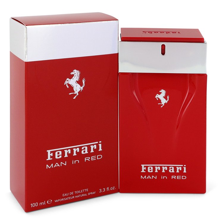 Ferrari Man In Red by Ferrari Eau De Toilette Spray 3.4 oz Men