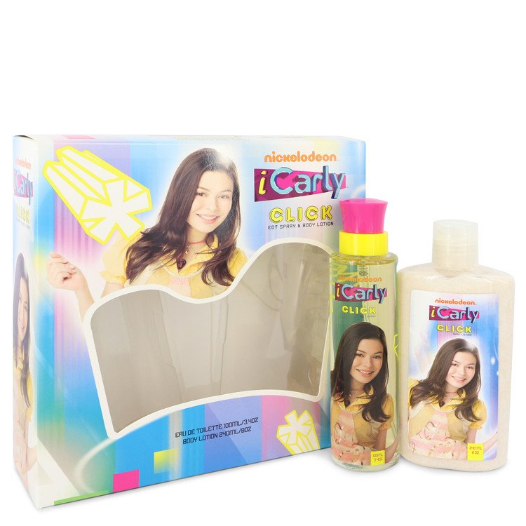 iCarly Click by Marmol & Son Gift Set -- 3.4 oz Eau De Toilette Spray + 8 oz Body Lotion Women