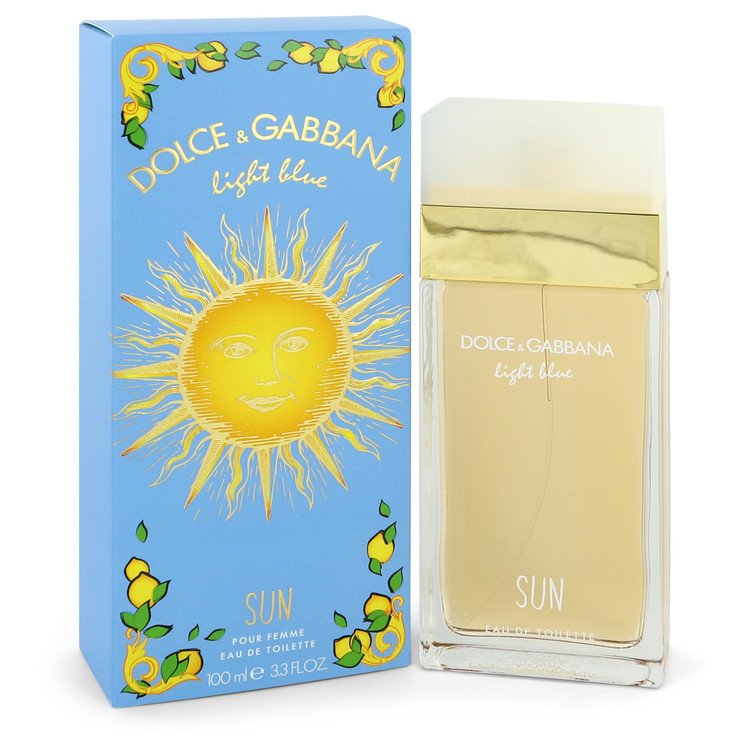 Light Blue Sun by Dolce & Gabbana Eau De Toilette Spray 3.4 oz Women