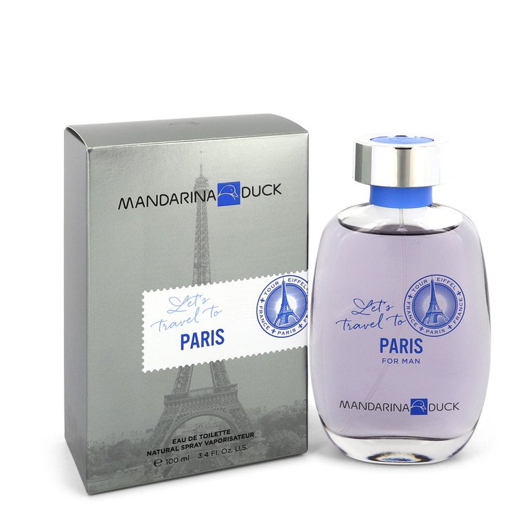 Mandarina Duck Let's Travel to Paris by Mandarina Duck Eau De Toilette Spray 3.4 oz Men