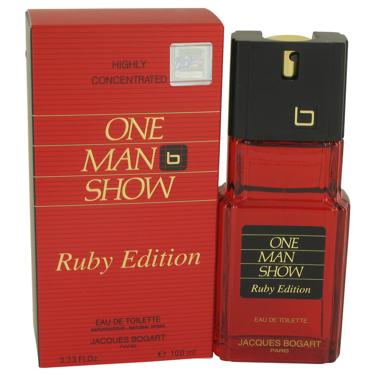 One Man Show Ruby by Jacques Bogart Eau De Toilette Spray 3.3 oz Men