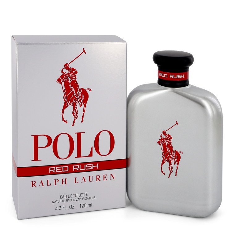 Polo Red Rush by Ralph Lauren Eau De Toilette Spray 4.2 oz Men