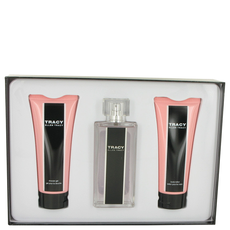 Tracy by Ellen Tracy Gift Set -- 2.5 oz Eau De Parfum Spray + 3.4 oz Body Lotion + 3.4 oz Shower Gel Women