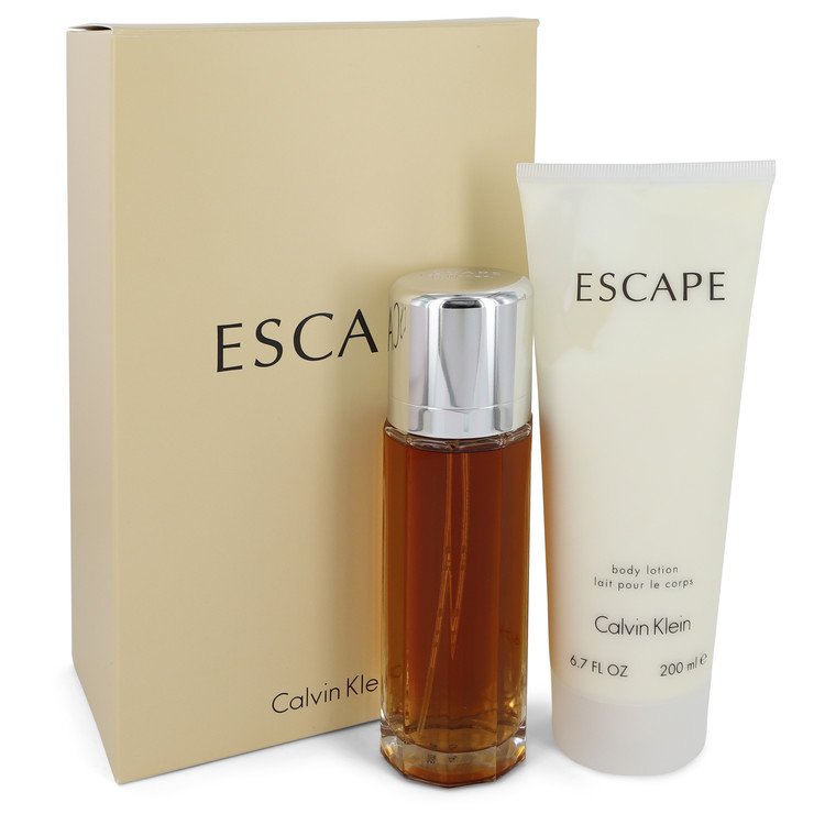ESCAPE by Calvin Klein Gift Set -- 3.4 oz Eau De Parfum Spray + 6.7 oz Body Lotion Women