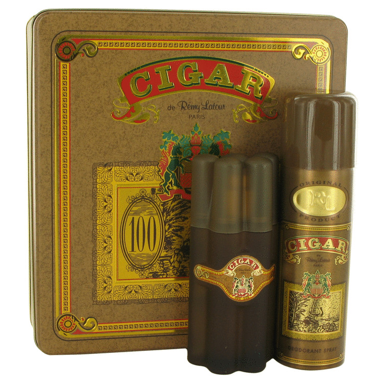 CIGAR by Remy Latour Gift Set -- 3.3 oz Eau De Toilette Spray + 6.6 oz Deodorant Men